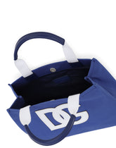 Canvas handbag with DG patch - | Dolce & Gabbana