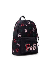 NYLON BACKPACK WITH D&G PRINT - | Dolce & Gabbana