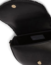 Lambskin crossbody bag with sequin details - | Dolce & Gabbana
