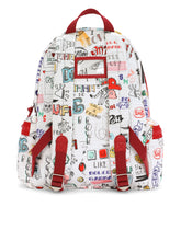 Nylon backpack with Smemo print - | Dolce & Gabbana