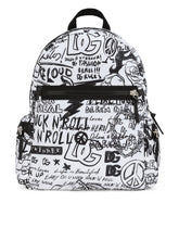 Nylon backpack with graffiti print - | Dolce & Gabbana