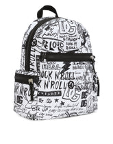 Nylon backpack with graffiti print - | Dolce & Gabbana