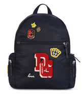 Nylon backpack with patch detailing - | Dolce & Gabbana