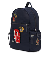 Nylon backpack with patch detailing - | Dolce & Gabbana