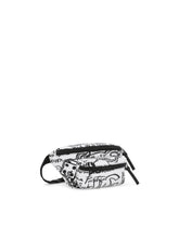 Nylon belt bag with graffiti print - | Dolce & Gabbana