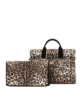 Nylon Mamma bag with leopard print - | Dolce & Gabbana