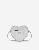 Glittery fabric DG Girlie Heart bag - | Dolce & Gabbana