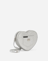 Glittery fabric DG Girlie Heart bag - | Dolce & Gabbana