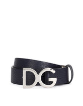 Deerskin belt with DG buckle - | Dolce & Gabbana