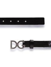 Stretch tape belt with logo - | Dolce & Gabbana