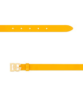 Patent leather belt with DG-logo buckle - | Dolce & Gabbana