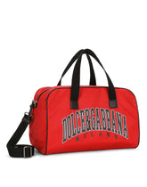 Nylon travel bag with logo print - | Dolce & Gabbana