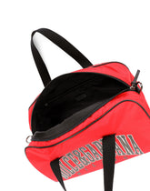 Nylon travel bag with logo print - | Dolce & Gabbana