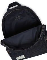 Denim backpack with DG logo - | Dolce & Gabbana