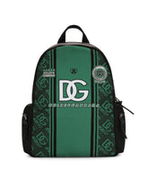 Nylon backpack with DG logo - | Dolce & Gabbana