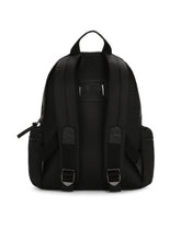 Nylon backpack with DG logo - | Dolce & Gabbana