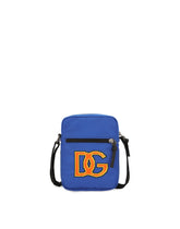 Nylon crossbody bag with DG-logo print - | Dolce & Gabbana