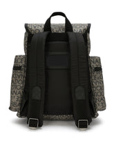 Coated nylon backpack with logo print - | Dolce & Gabbana