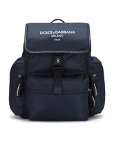 Nylon backpack with Dolce&Gabbana milano logo - | Dolce & Gabbana