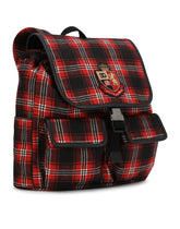 Tartan-print nylon backpack - | Dolce & Gabbana