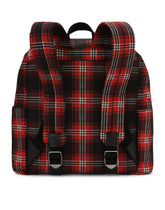 Tartan-print nylon backpack - | Dolce & Gabbana