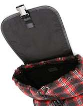 Tartan-print nylon backpack - | Dolce & Gabbana
