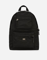 Nylon backpack with Dolce&Gabbana logo - | Dolce & Gabbana