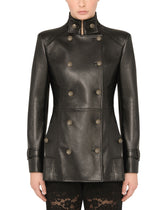 Leather peacot - | Dolce & Gabbana