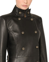 Leather peacot - | Dolce & Gabbana