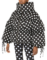 Nylon down jacket with polka-dot print - | Dolce & Gabbana