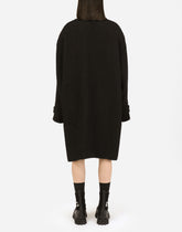 Bouclé coat with pearl DG buttons - | Dolce & Gabbana