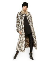 Leopard-effect faux fur coat - | Dolce & Gabbana