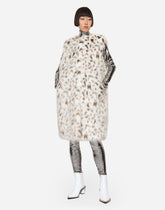 Long lynx-effect faux fur vest - | Dolce & Gabbana