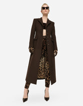 Long single-breasted wool and cashmere coat - | Dolce & Gabbana
