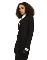 KIM DOLCE&GABBANA Jersey coat dress with the Re-Edition label - | Dolce & Gabbana