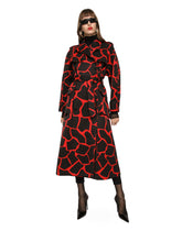 Giraffe-print ottoman trench coat - | Dolce & Gabbana