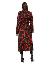 Giraffe-print ottoman trench coat - | Dolce & Gabbana