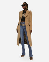 Long double-breasted wool and cashmere coat - | Dolce & Gabbana