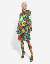 Bloom-print brocade coat - | Dolce & Gabbana