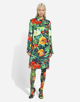 Bloom-print brocade coat - | Dolce & Gabbana