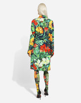 Bloom-print brocade coat - | Dolce & Gabbana