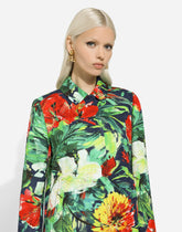 Bloom-print brocade coat - | Dolce & Gabbana