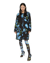 Quilted fabric coat with bluebell print - | Dolce & Gabbana