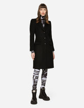 Single-breasted wool and cashmere coat - | Dolce & Gabbana