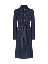 Denim coat with belt and pockets - | Dolce & Gabbana