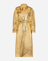Foiled fabric trench coat - | Dolce & Gabbana