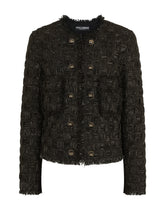 Lamé jacquard Gabbana jacket with cabochon DG buttons - | Dolce & Gabbana