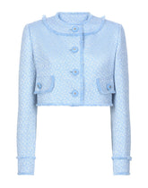Short raschel wool tweed jacket - | Dolce & Gabbana