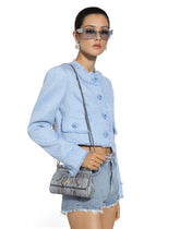 Short raschel wool tweed jacket - | Dolce & Gabbana