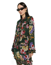 Garden-print chiffon jacket - | Dolce & Gabbana